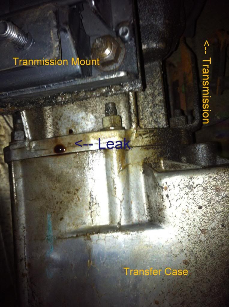 Help with transfer case leak